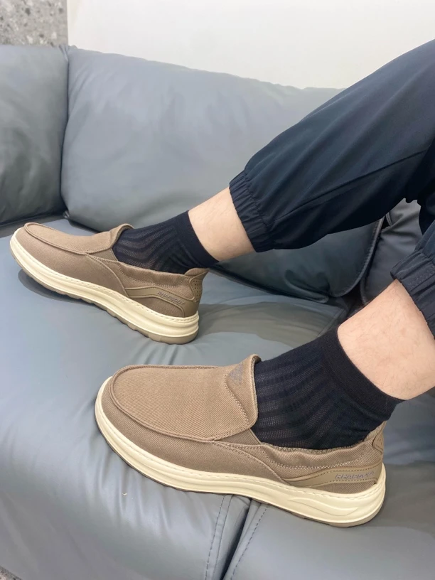 厚底薄款低帮休闲纯色时尚休闲鞋男鞋复古秋季百搭