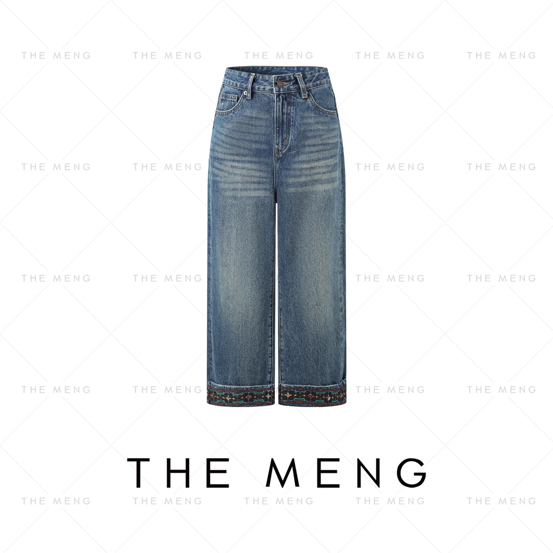 THE MENG【玉竹】新疆棉休闲通勤丹宁牛仔裤#M251P0016