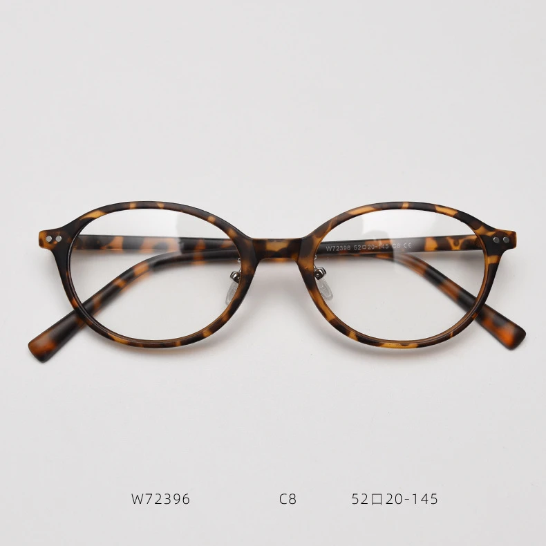 【新款】加宽版书呆子椭圆框近视眼镜女可配度数防蓝光高级感素颜框