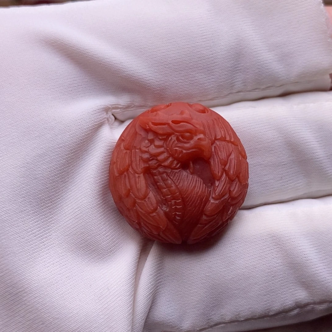 南红玛瑙未镶嵌配饰凤凰