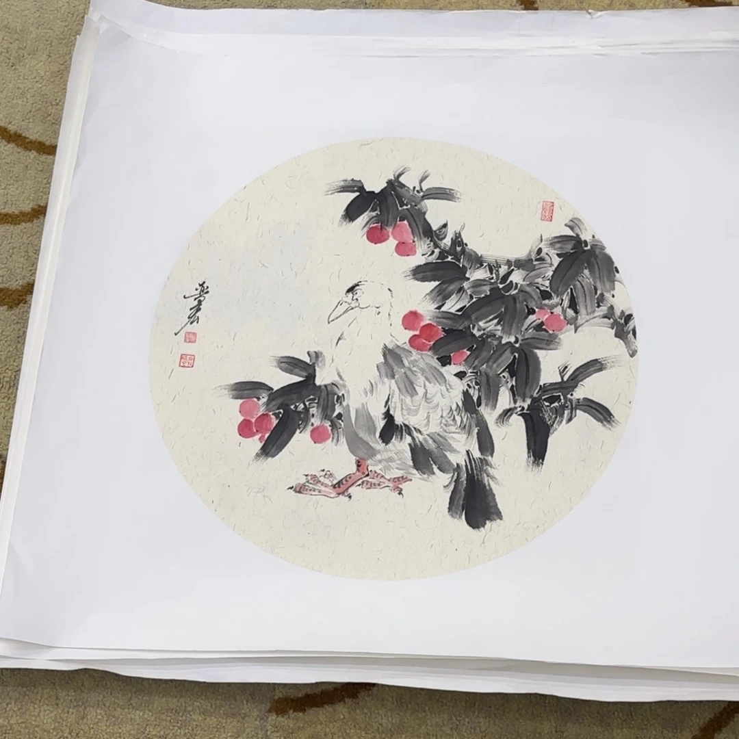羽***珞国画魏晋宏小品打包十五张艺