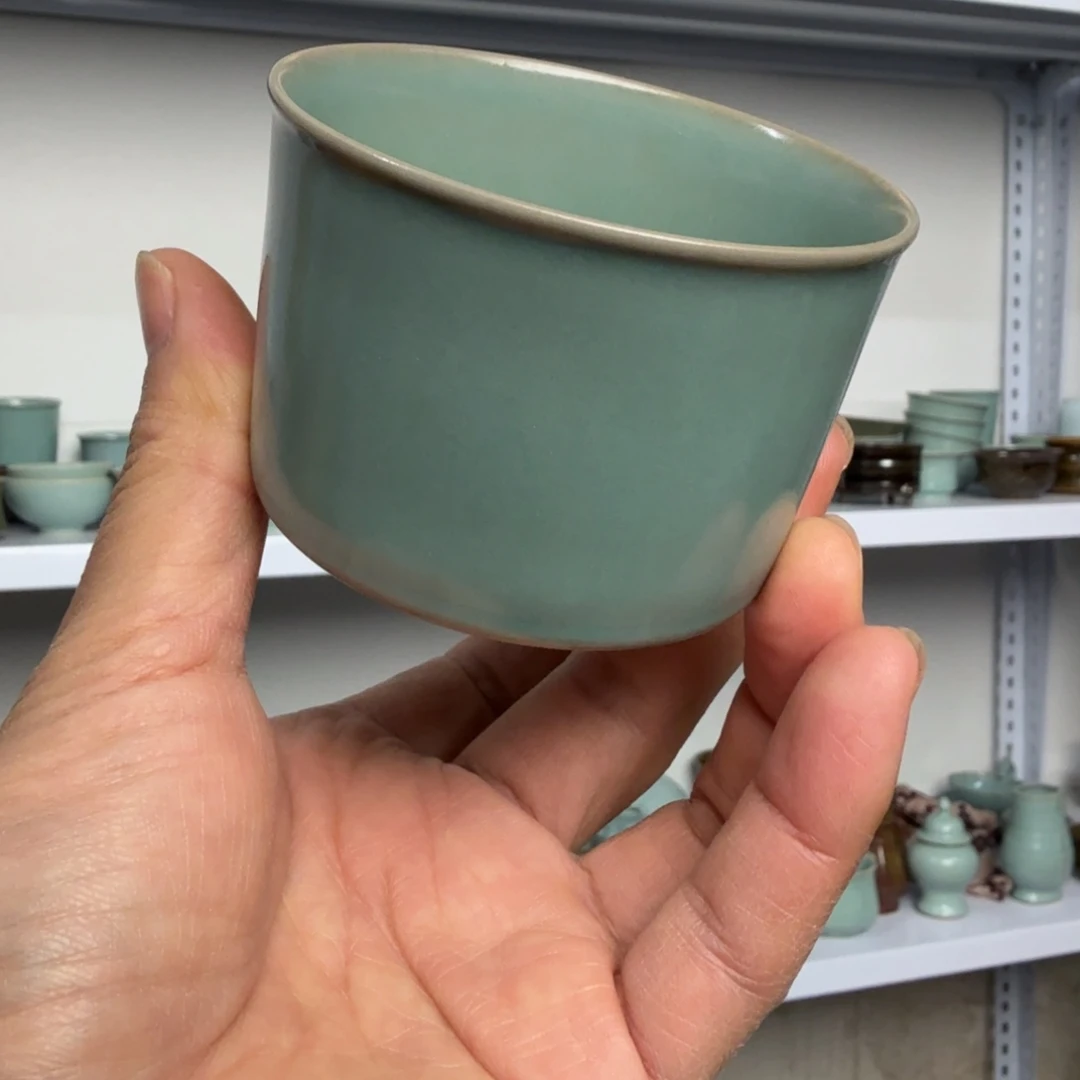 陶摆件汝瓷原矿原釉