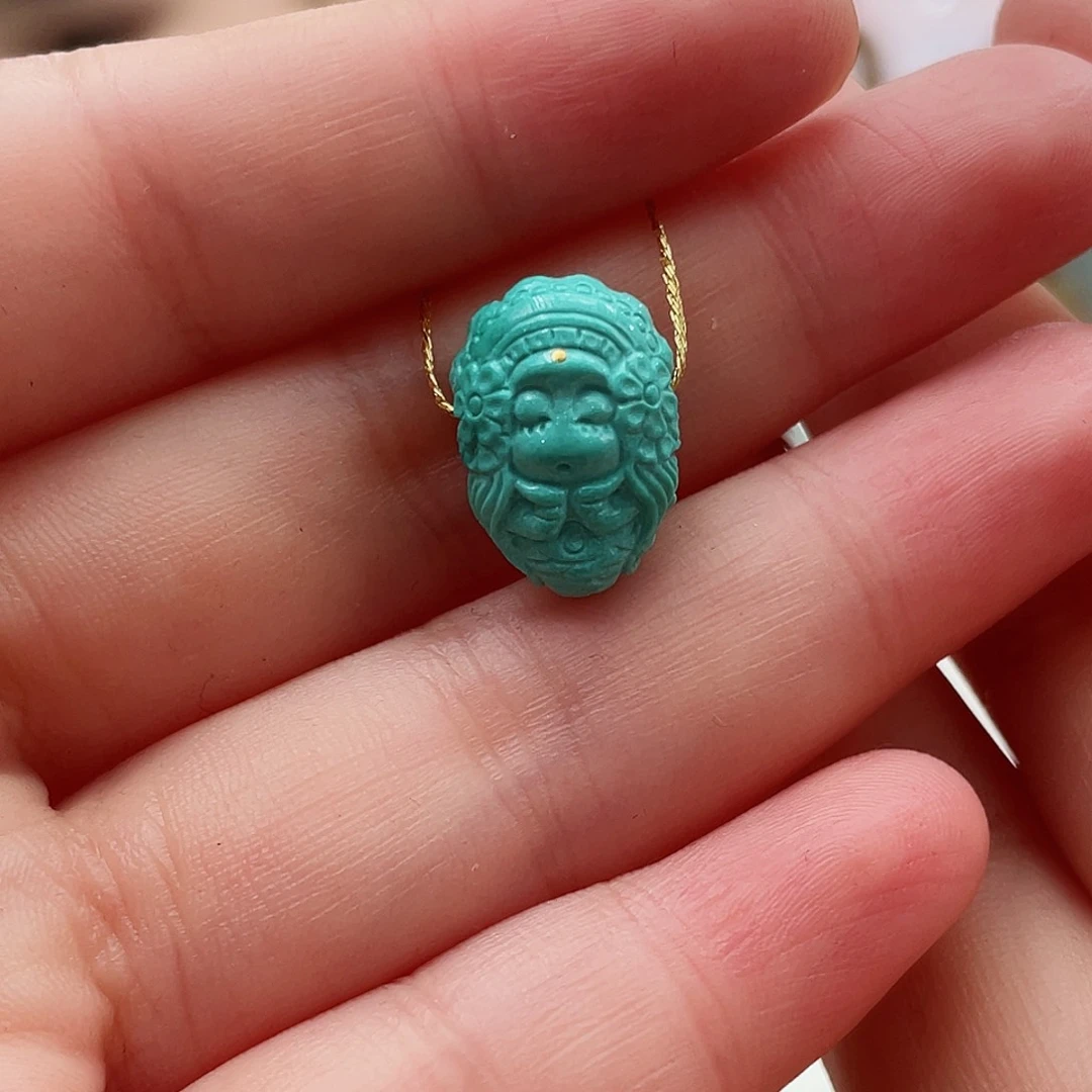 绿松石颈饰未镶嵌海***灵