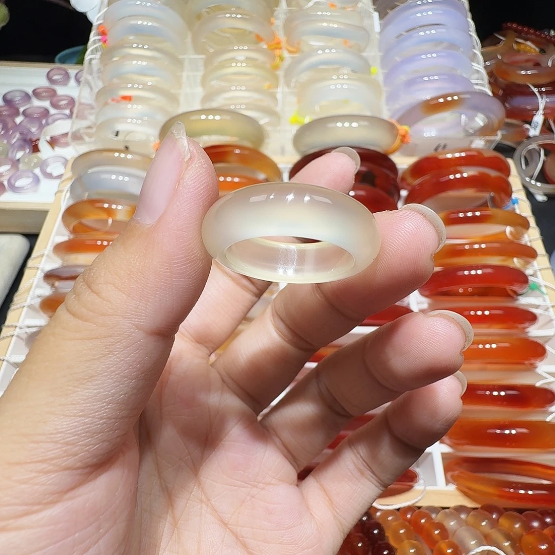 玛瑙/玉髓未镶嵌戒圈