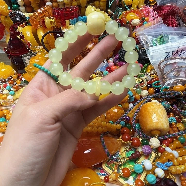 树脂制品2061绿色手链