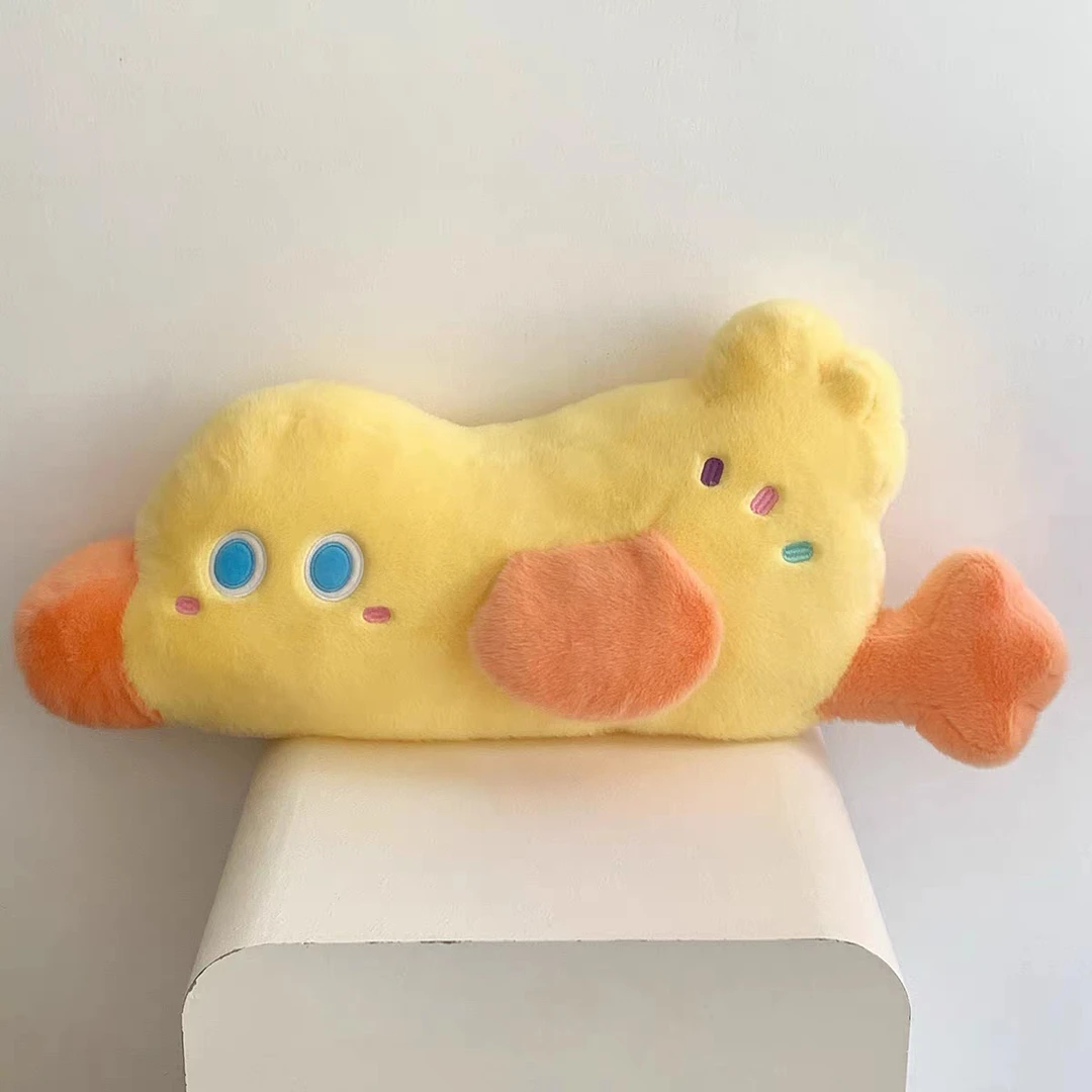 可爱小黄鸭靠枕毛绒玩具1个【70cm】（测量误差2~3cm）