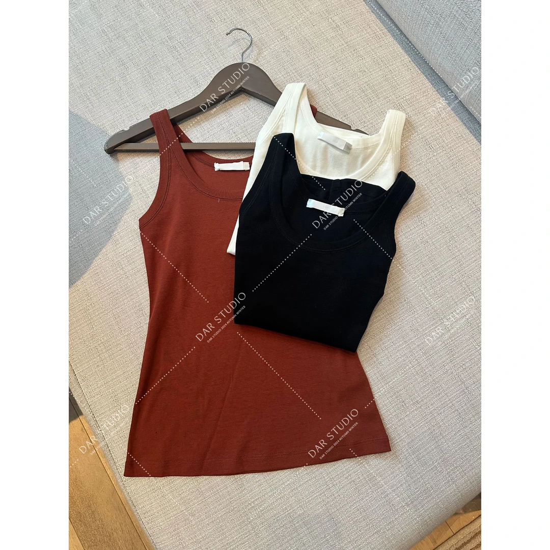 DARSTUDIO 深圳货【搭配上分】2025高支新疆长绒棉含羊M小背心88346
