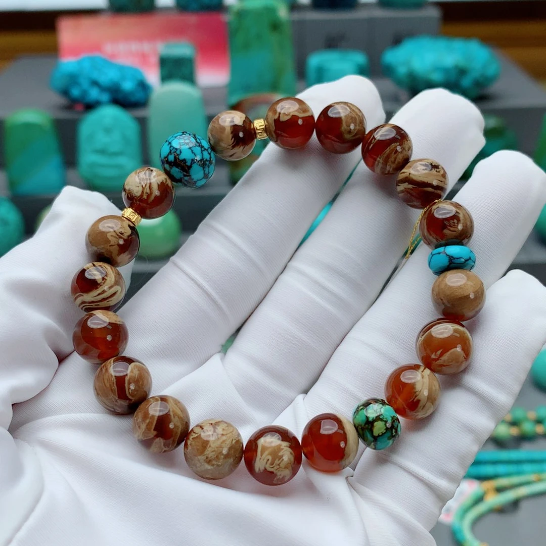 琥珀手串未镶嵌陌*尘多样性