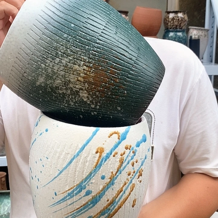 紫砂花盆口16高20福利
