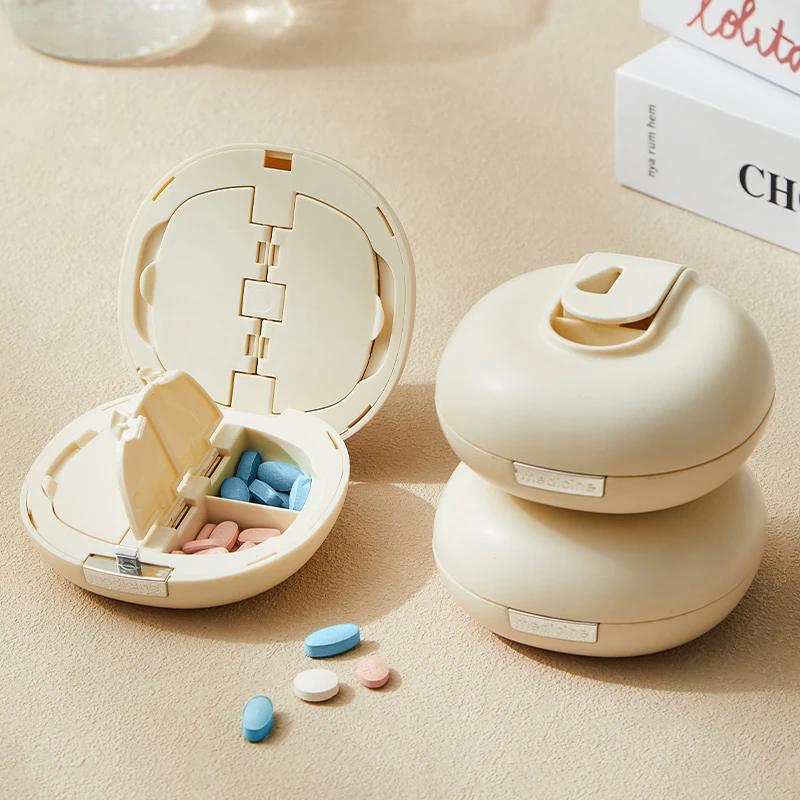 分装药盒可爱随身携带6格均匀富家千金风小塑料神器大容量切药器
