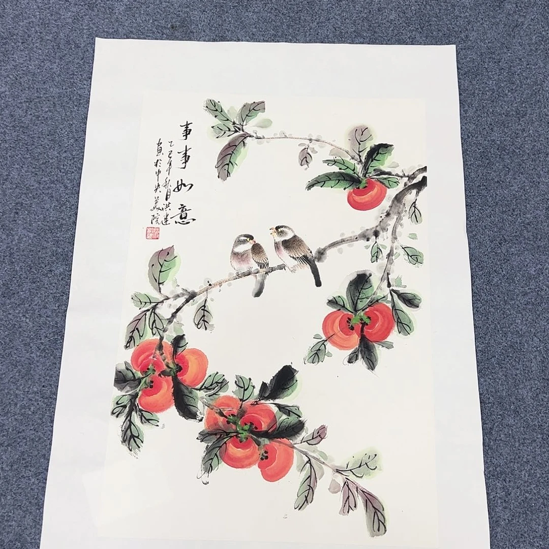 国画国画作品宣纸纯手绘