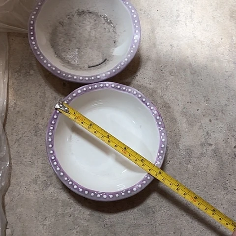 微瑕，不能明火，口径15，高度4，2个珠点盘