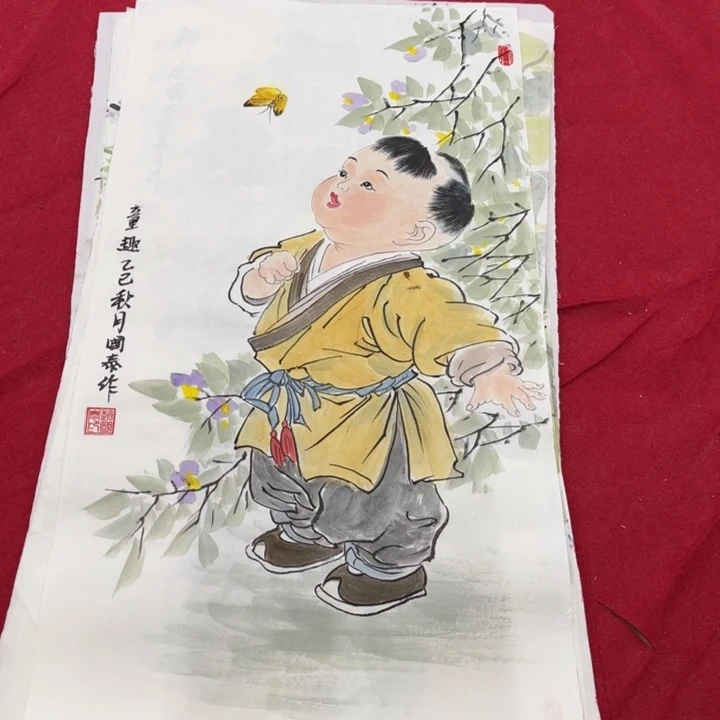 国画花鸟的翅膀是一个巨大的