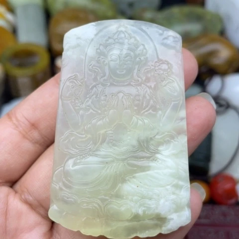 蛇纹石玉未镶嵌颈饰114