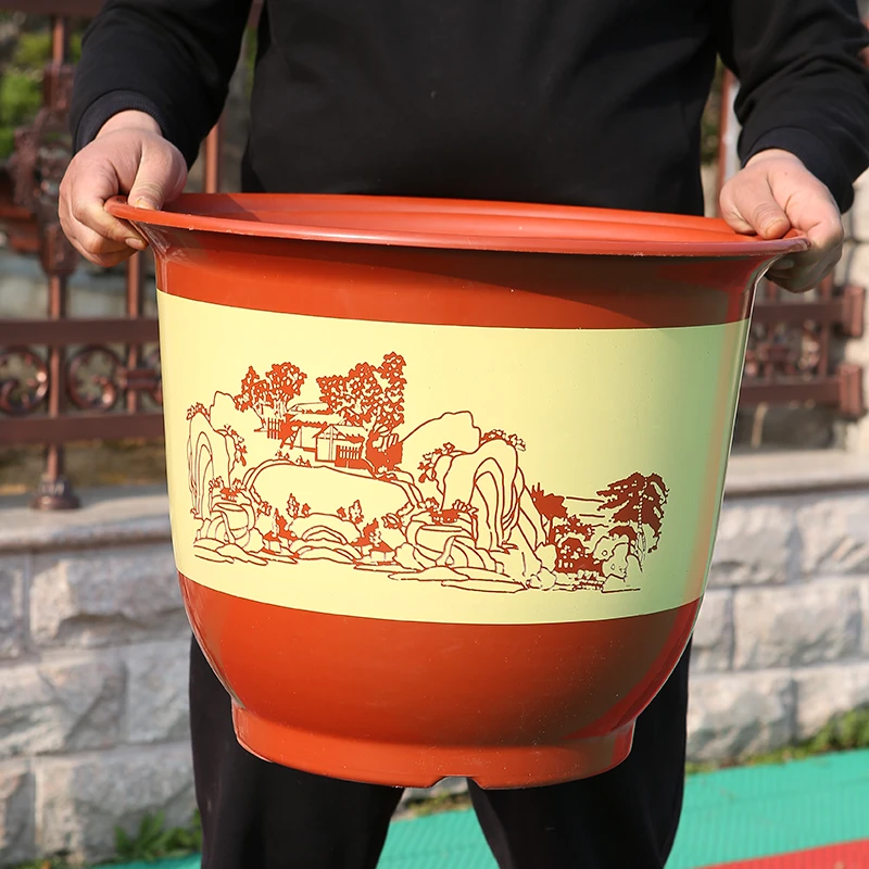 【TF400红盆4个盆】中国风AC盆TF400口径38厘米高30厘米直播活动价
