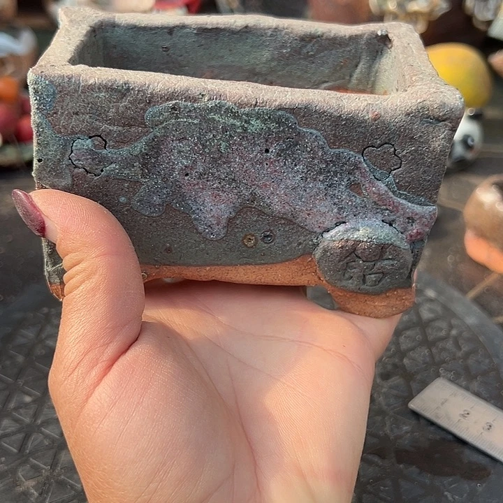 11手工粗陶高温花盆