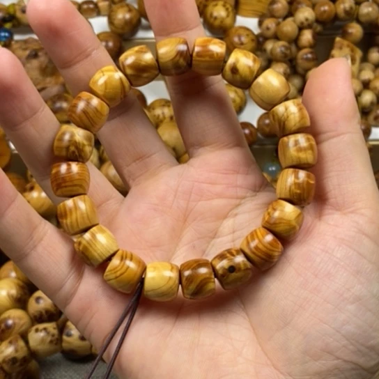 努***搏柏木（崖柏）手串/手链11直切闪电龙胆