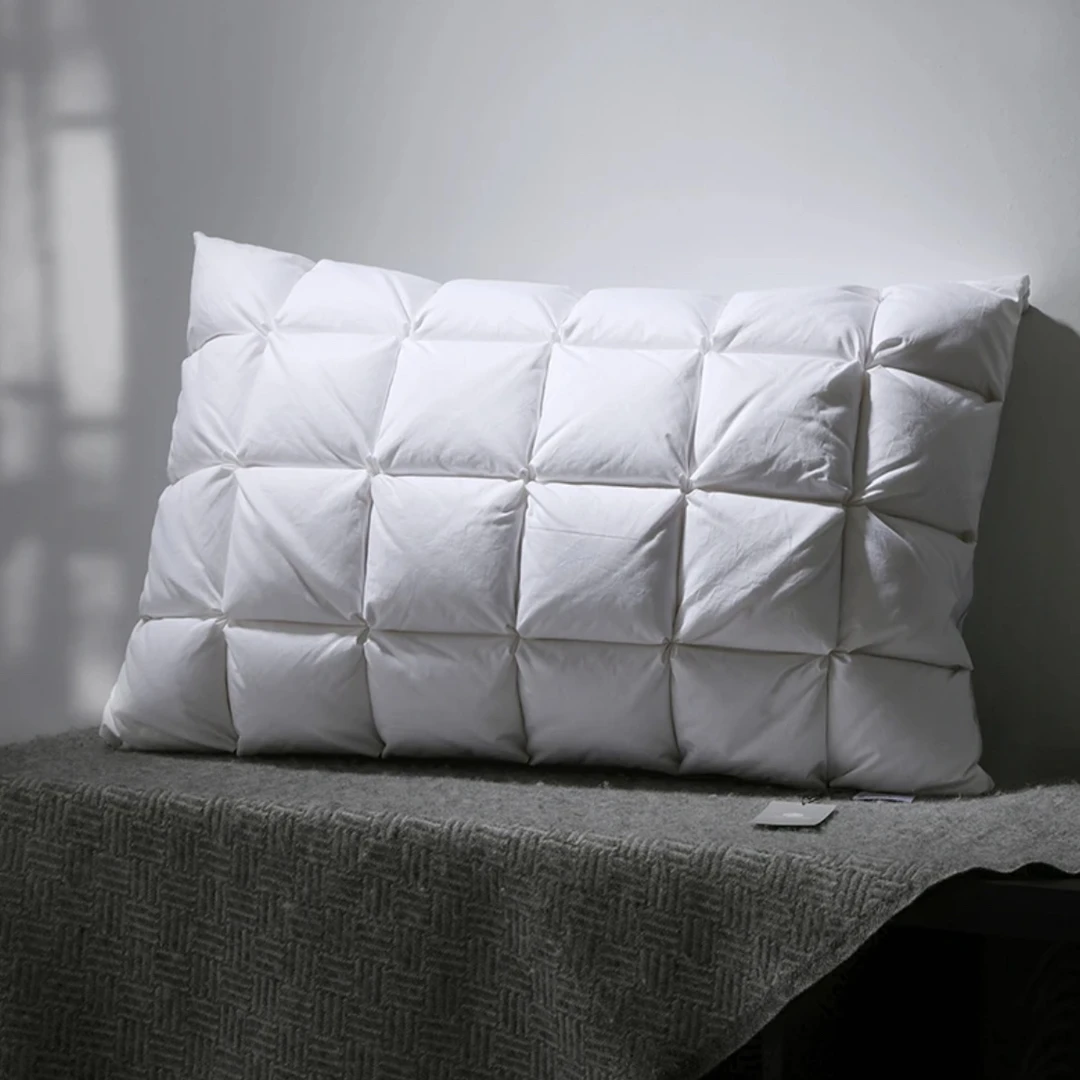 【羽绒枕】民光羽绒枕法国白鸭绒柔软舒适深度睡眠枕头