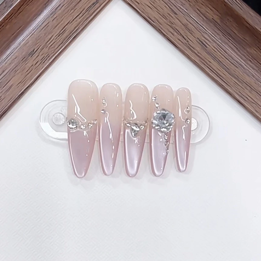3000 NAIL “星月微光”设计师高定原创纯手工高级感猫眼显白穿戴甲