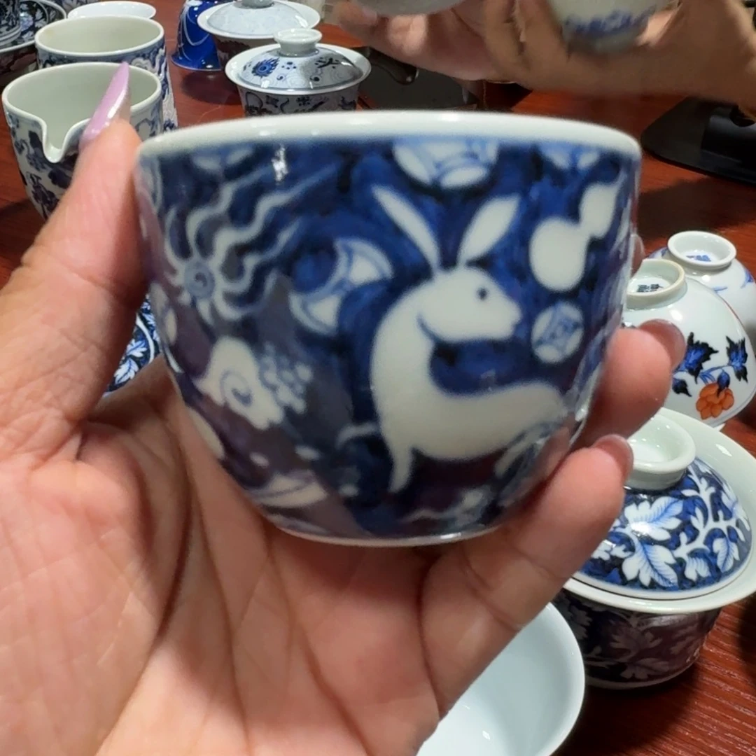 景德镇陶瓷柴窑单杯