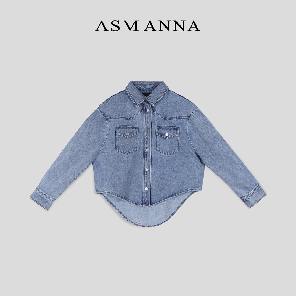 ASM ANNA 牛仔衬衫 外套女高级感短款宽松外套WS0190