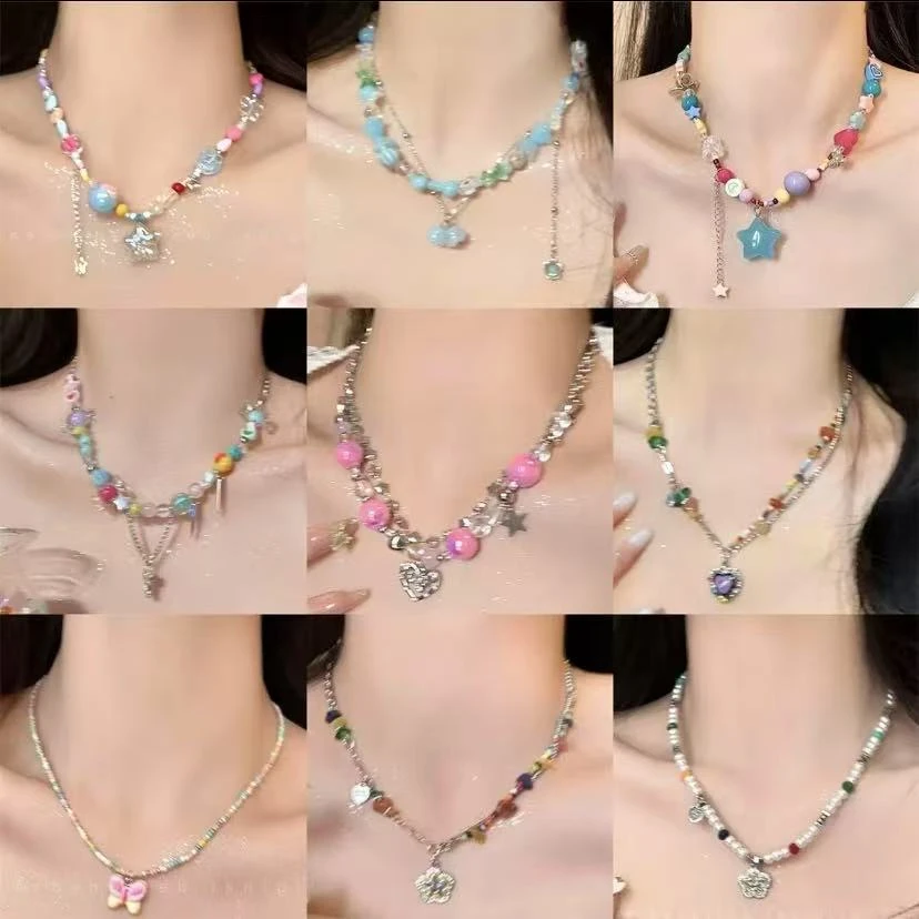 铜合金合成锆石项链  时尚百搭气质女神饰品补款链接