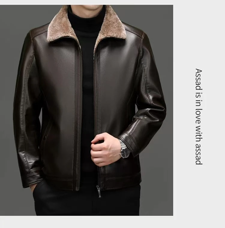 男士皮毛一体山羊皮冬季爆款外套806