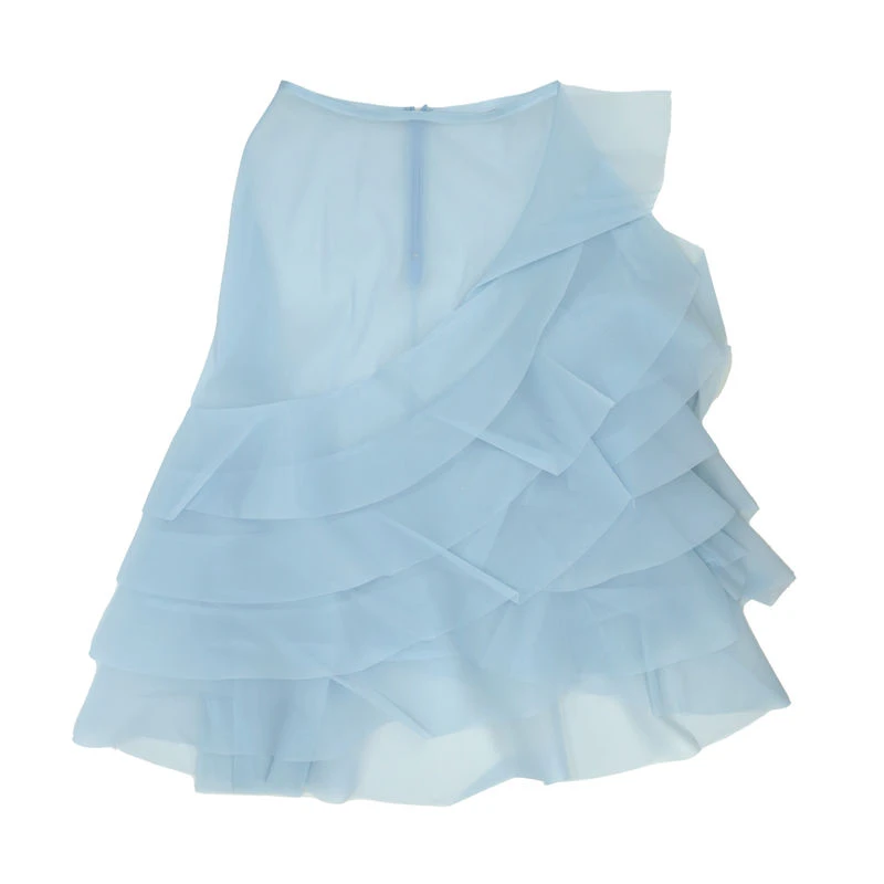 【SFF严选】YOUWEI有尾25夏款光影透感荷叶边半裙精致洋气时尚0662