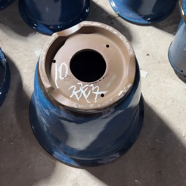 清***人紫砂花盆宜兴紫砂花盆口28.25瑕疵10