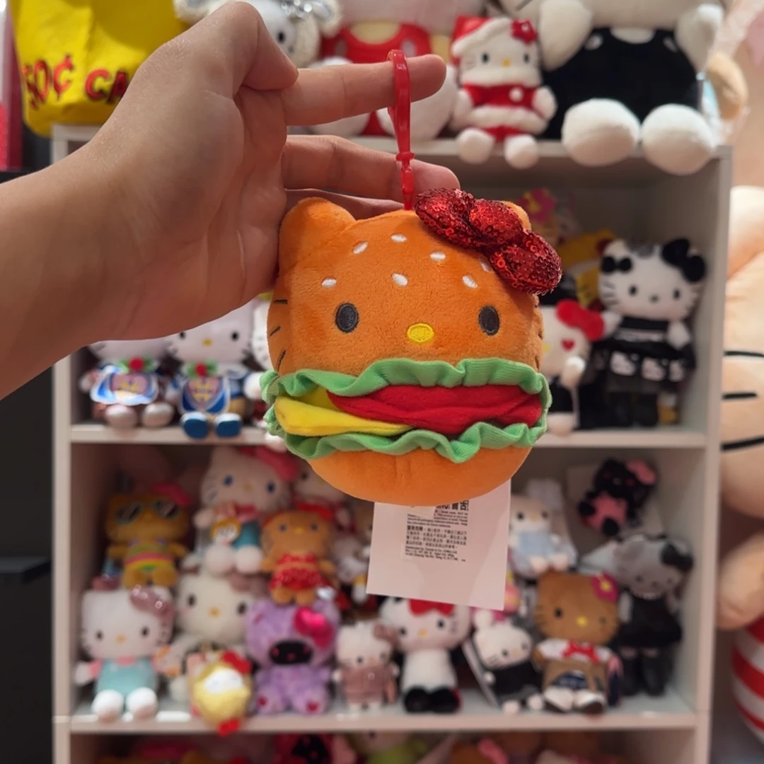晨***i毛绒美版汉堡kt挂件