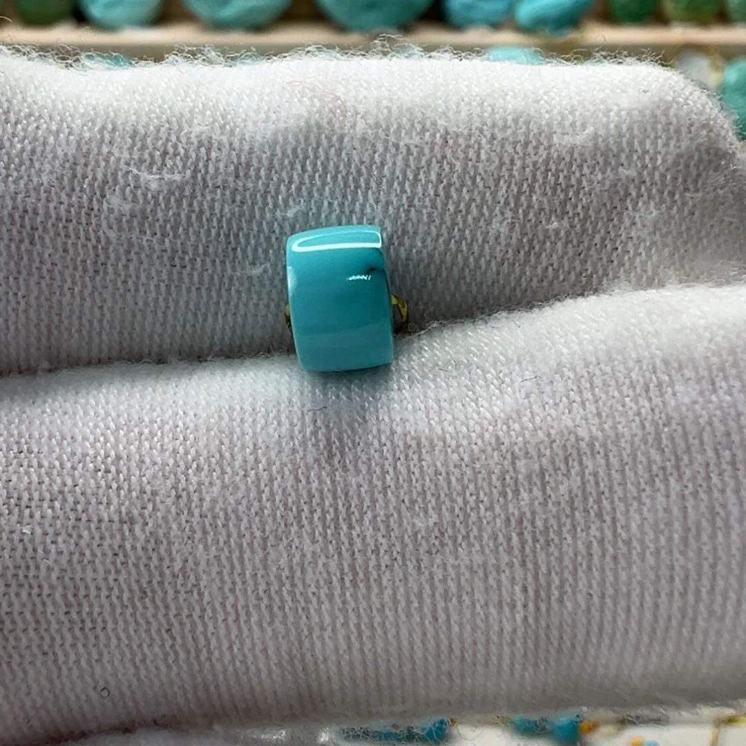 未镶嵌绿松石直切珠6.6x4.6mm