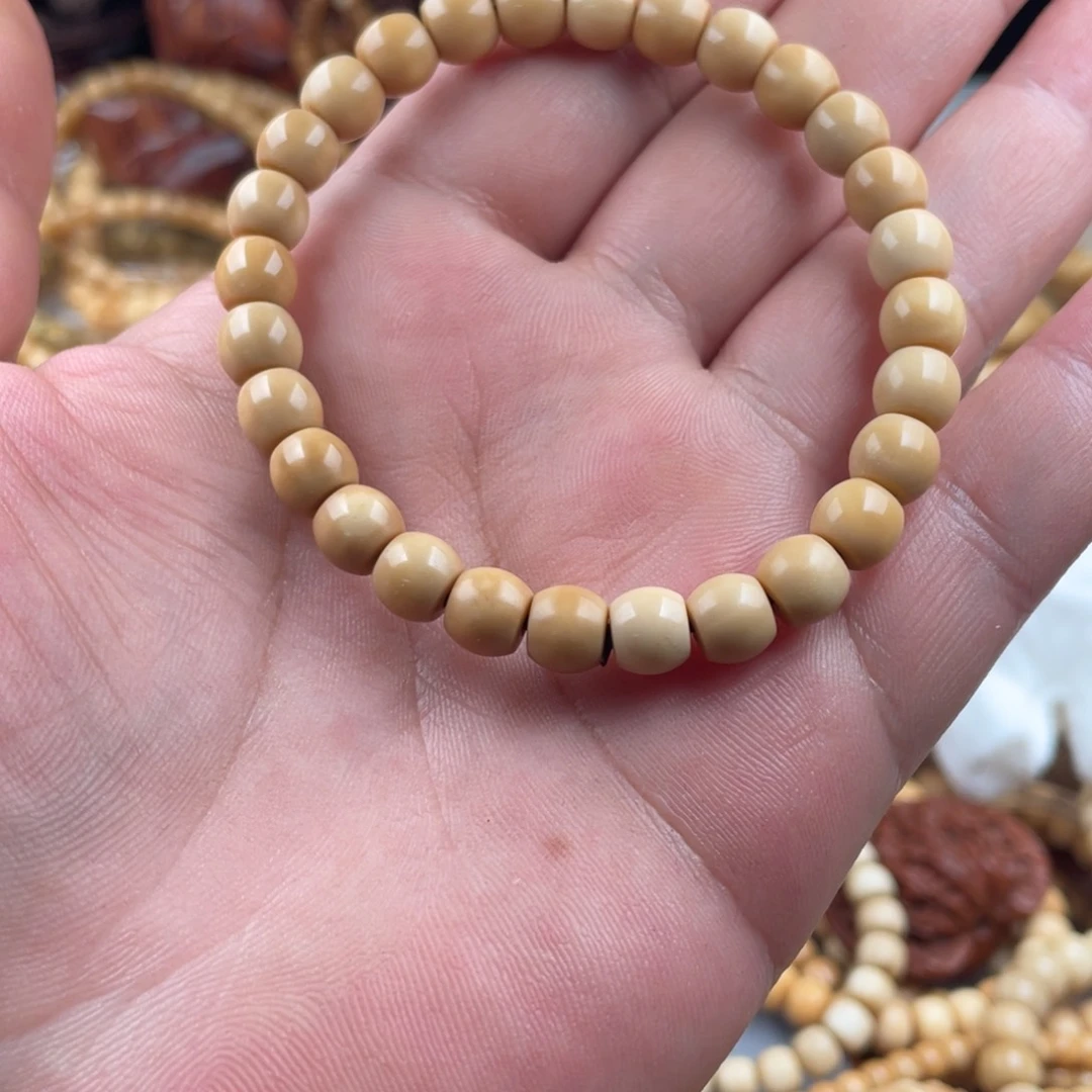 星月菩提手串꧁****꧂真老料8*7直切手串无泡双氧水