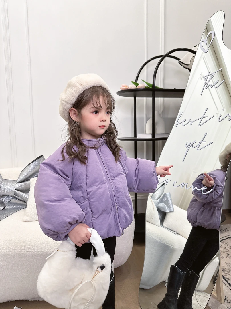 【现货】保暖棉衣外套冬季女童加厚精致百搭