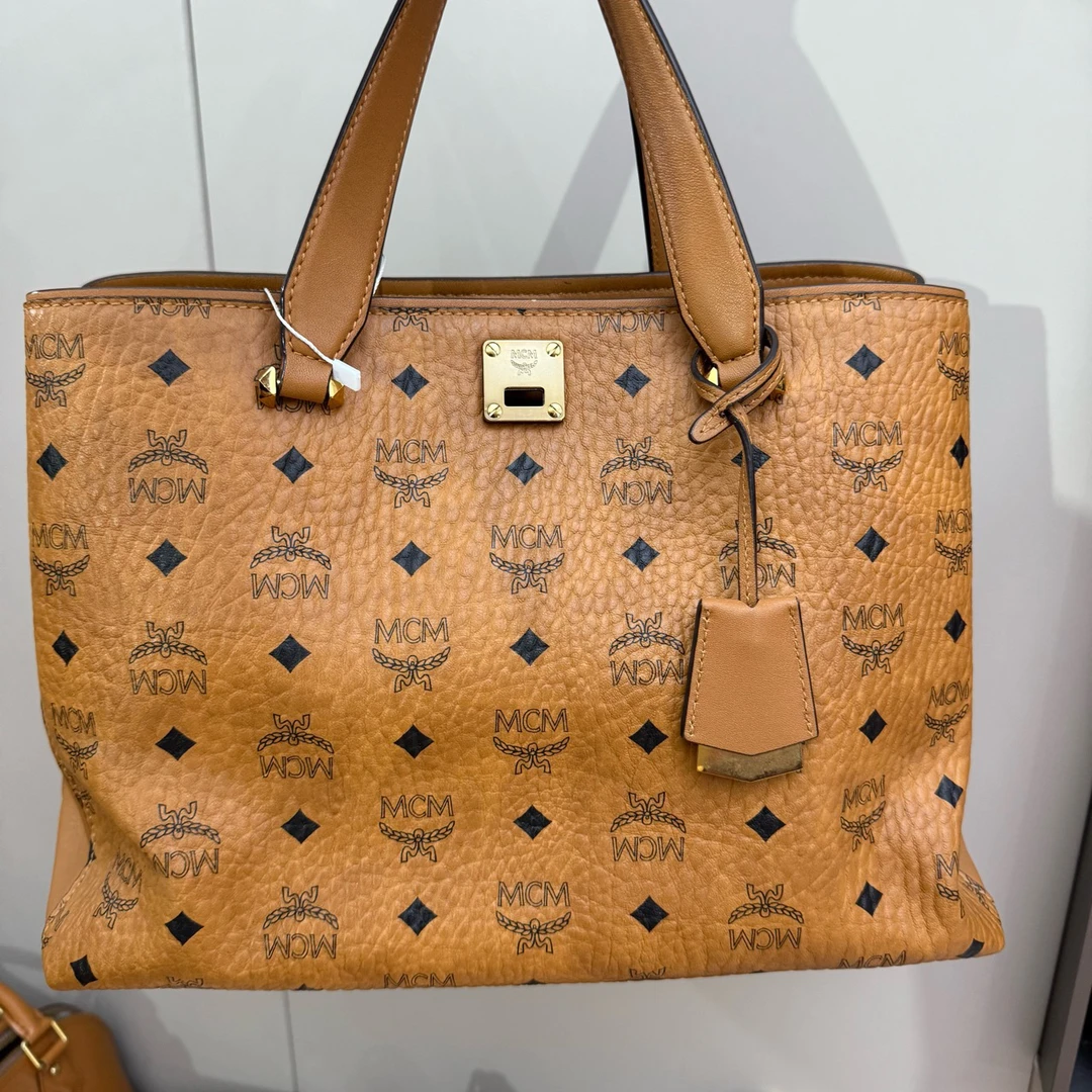 99新 MCM 干邑色手提包 1377 3792