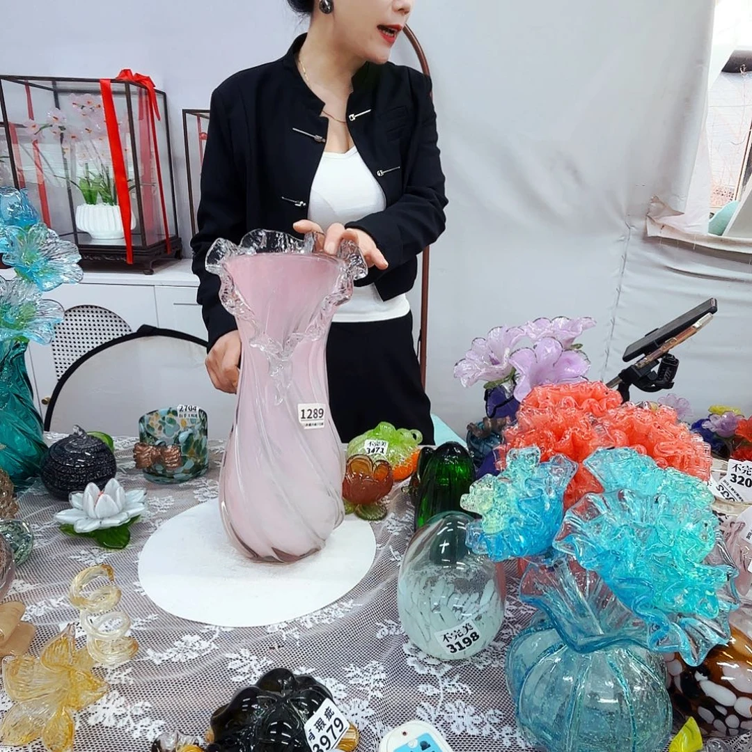 琉璃花瓶花器艺术摆件