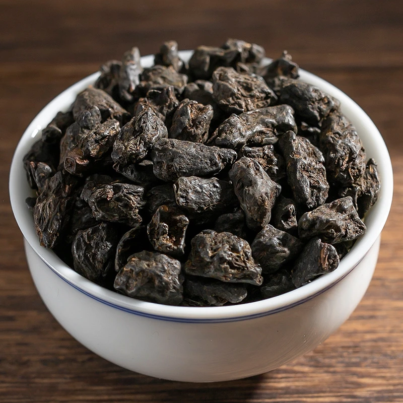 【糯香茶化石】碎银子熟茶十年云南勐海古树普洱浓香型茶叶