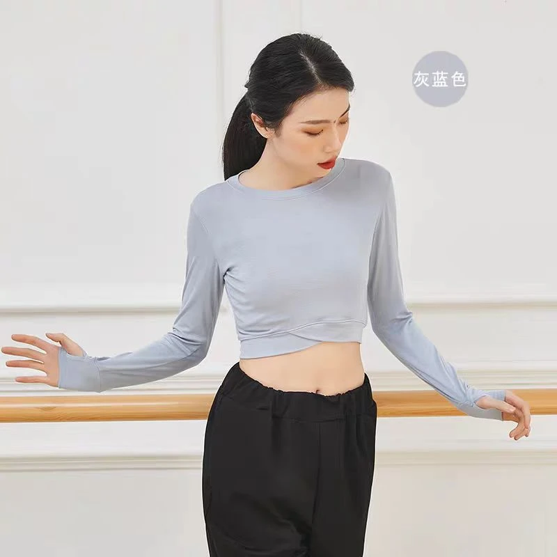 简美健 瑜伽运动长袖上衣