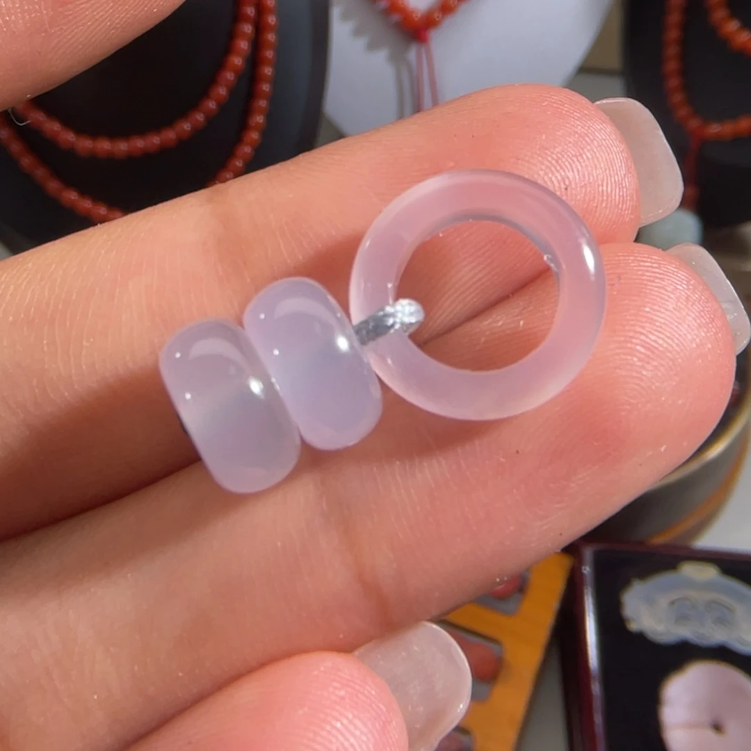 玛瑙/玉髓套装，不退换未镶嵌