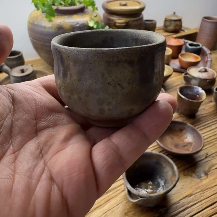 井上溪仙备前烧主人杯