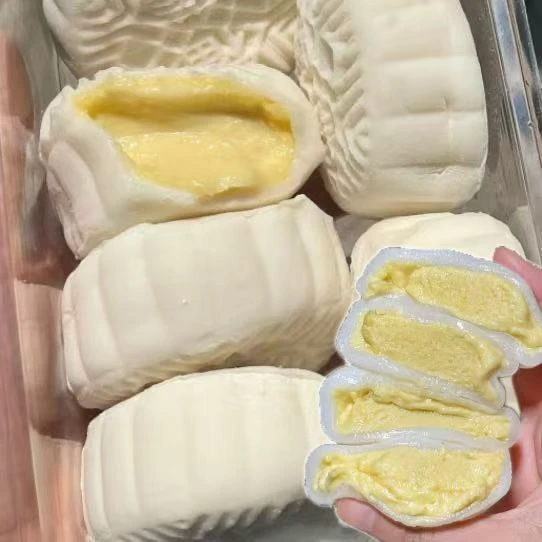 【月饼4枚】榴莲冰皮月饼中秋送礼零食糕点开袋即食榴莲味馅料独立