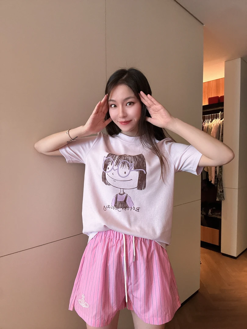 BETTER JOELAY-【三好学生】时尚百搭宽松T恤短袖可爱休闲风Z7553