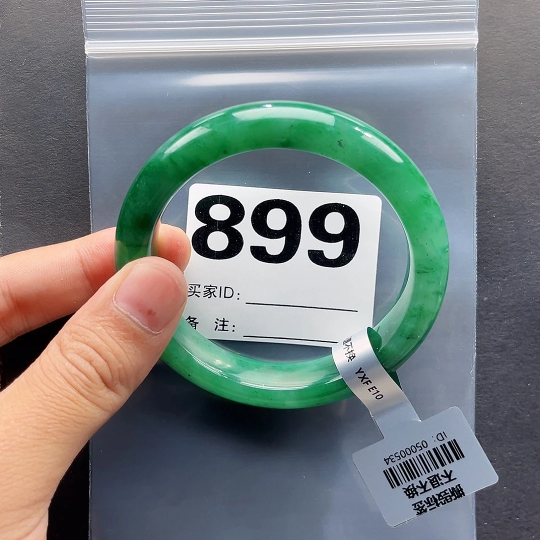 石英质玉（非洲翠）未镶嵌手镯59圈口899