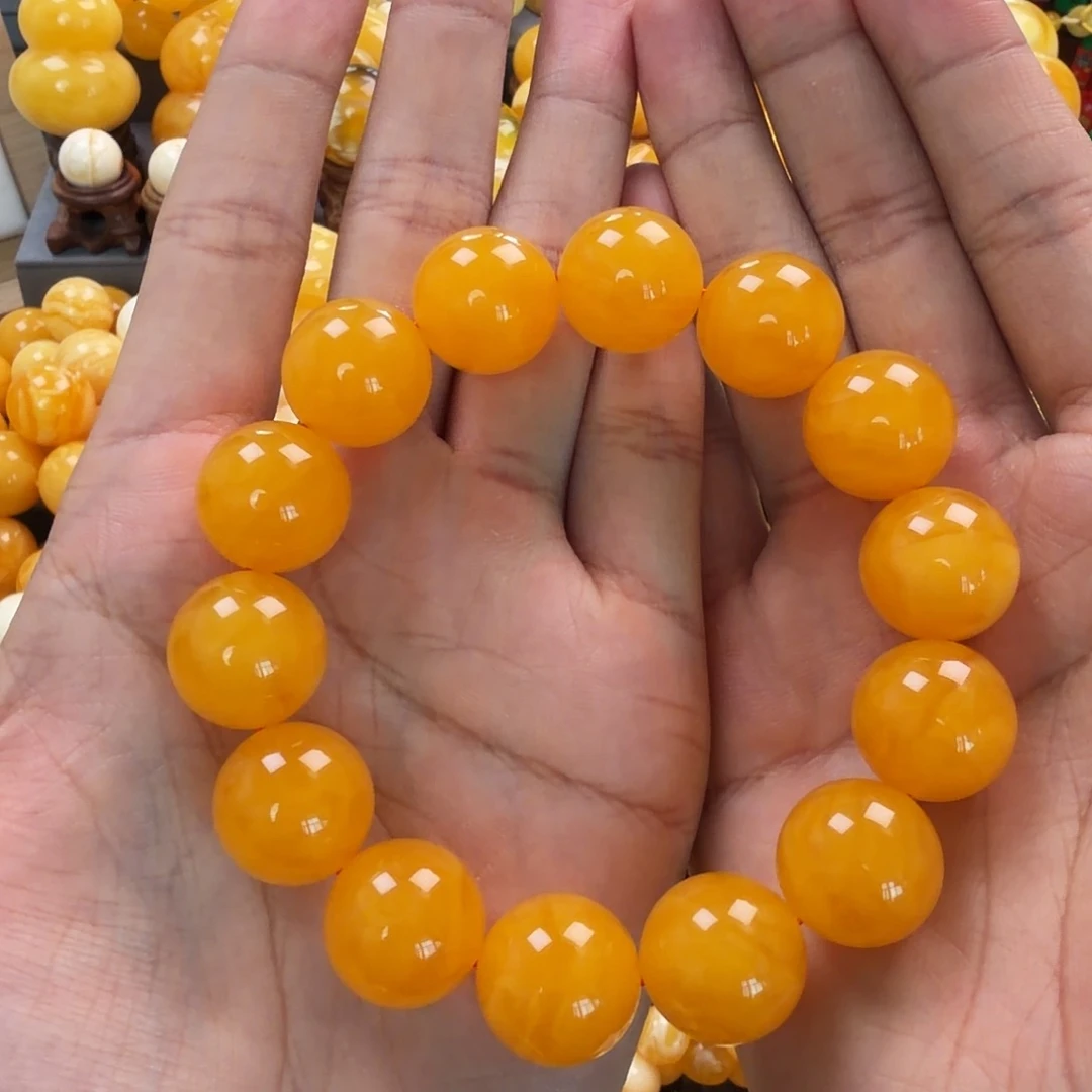 琥珀未镶嵌珠宝奇石17.5mm同料