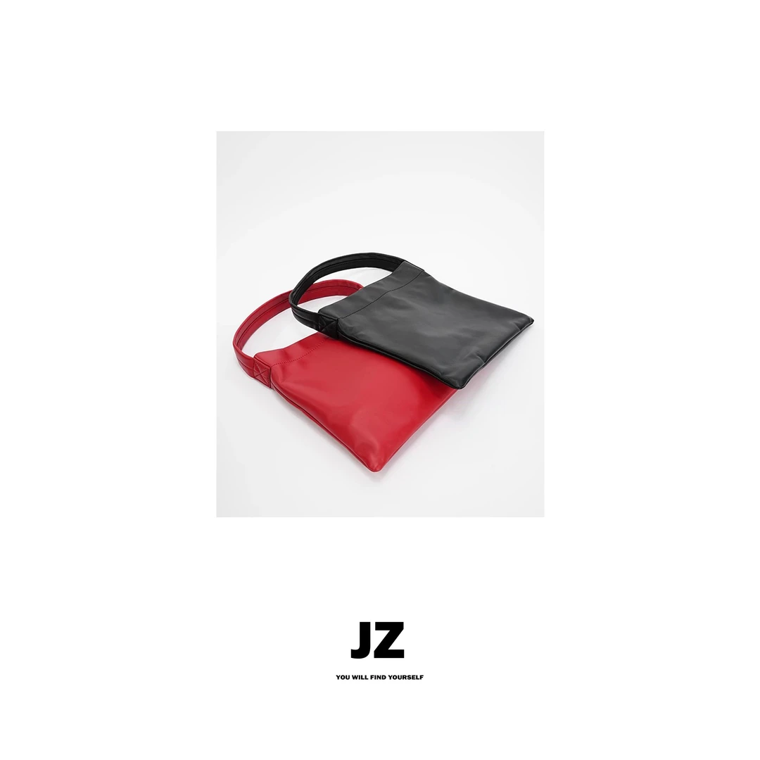 金子/JZ SO MUCH【羊皮手拎包】简约慵懒真皮软糯手拎小方包