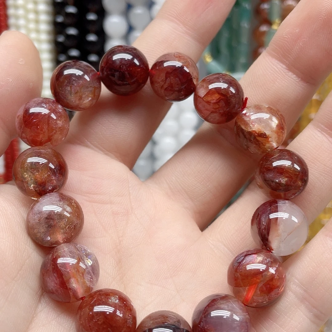 玛瑙/玉髓合金珠宝半成品12mm一圈