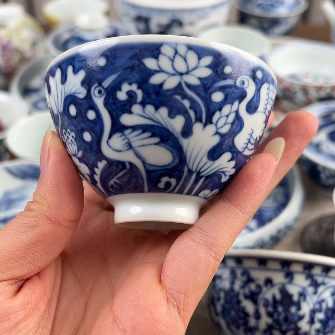 瓷杯子手工手绘微瑕