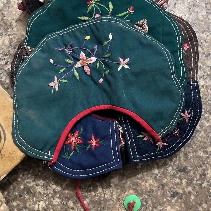 摆件老**ａ小绣花三个全品的