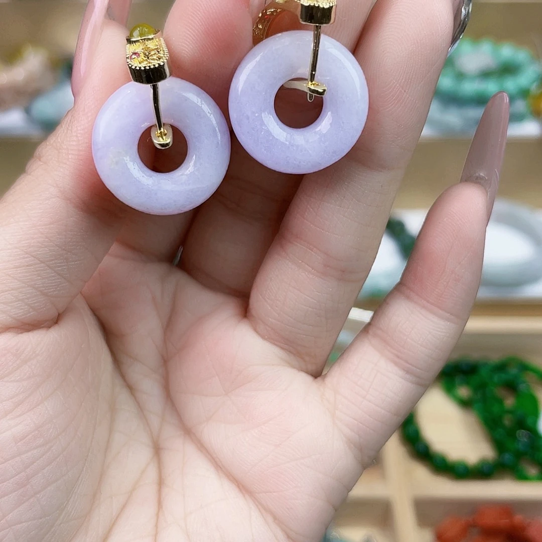 翡翠未镶嵌手链耳坠