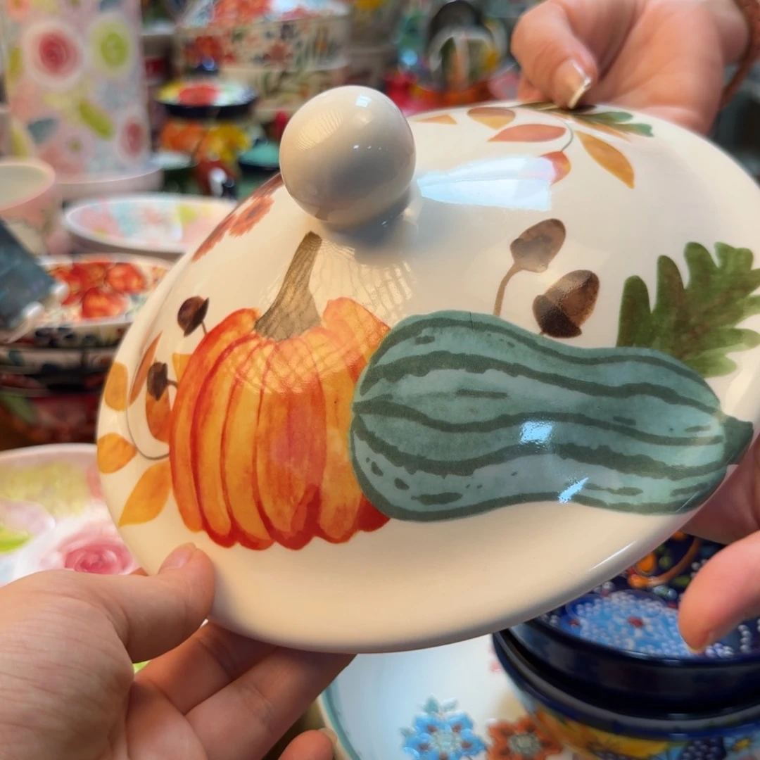 陶瓷创意南瓜盖子一只