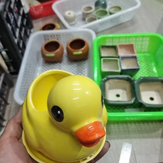 微瑕陶瓷盆满12包邮